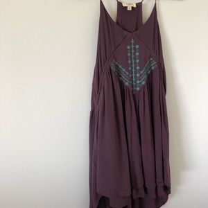 Boho purple dress.